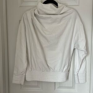 White Cowl Neck Sweater